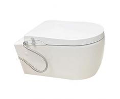 Hibbent Siège de toilette Hibbent avec fonction bidet, non électrique-blanc-OB104
