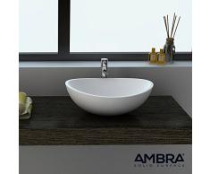 ambra Vasque à Poser Ovale en Solid Surface - Ovéa