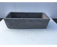 Artistique GRANILLO évier en béton et Pierre de Lave du Vésuve, lavabo, Fontaine, mesures : 80 x 40 H20 cm.