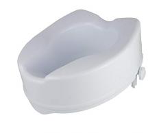 Réhausseur réglable de WC sans abattant | Surélévateur de toilette 15 cm | Poids maximum supporté : 200 kg