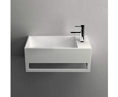 ambra Lave-Mains Suspendu, Vasque Rectangle en Solid Surface - Mona D