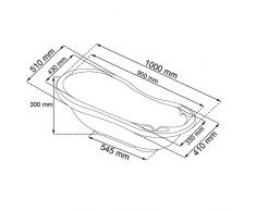 keeeper 18437 wiktoria Babyprem Baignoire Blanc 100 cm