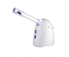 WWSUNNY Pulvérisateur Vapeur Facial Ionique Chaud/Froid Pulvérisateur Nano Ionique Rotative à 360 ° Thérapie Thermique Vapeur Chaude Atomiseur Humidificateur Hydratant pour Le Visage Sauna Spa