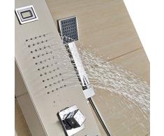 DP Bath Bahamas - Colonne de douche hydromassante en acier inoxydable, argenté