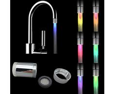 Led Eau robinet lumière, Turquie romantique 7 Changement de couleur LED Light Pomme de douche, DE SALLE DE BAIN d'eau Robinet lumière, lumineuse filtre Robinets 35 x 24 mm