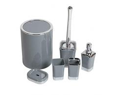 Baytex Set De Salle De Bain Life 6 Pièces - Gris