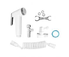 Scelet kit complet de pulvérisateur de toilette de bidet tenu dans la main étanche de salle de bains, pulvérisateur tenu dans la main de couche-culotte en tissu pour la toilette
