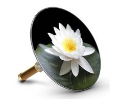 Bath fleur de lotus blanc Plopp 4436 bouchon pour baignoire