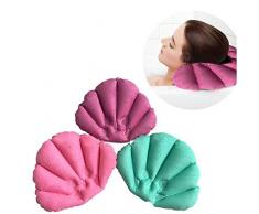 Vi.yo 1 pièce Forme de coquille Coussin de Bain avec Ventouse Air Dunnage Sac en Baignoire Avec Oreillers Couleur Aléatoire