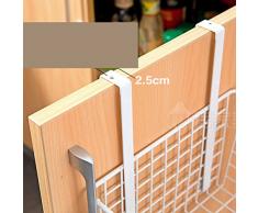 OUNONA Support à sèche-cheveux et fer à friser Porte-serviette Organisateur Salle de Bain (blanc)