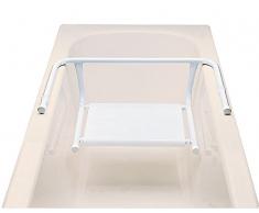 Siège pour baignoire en Polypropylène finition blanche, 21 x 41 x 67 cm -PEGANE-