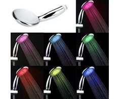 pomme de douche led, PYRUS pommeau de douche lumineux à led allumée Couleur changeant automatiquement la tête de douche (P2)
