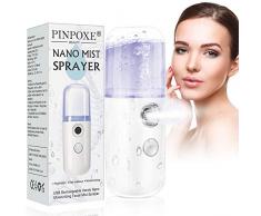 Vapeur Visage Vaporisateur, Spray Vaporisateur Nano Portable, Sauna Spa Facial Chaude Nano Ionique Visage Steamer Humidificateur Nettoyage Pores Comedon Ponit Noir Soins Personnels De Peau
