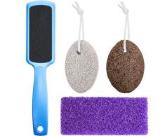 3 Pièces Pierre Ponce Naturelle Pierre Ponce Lave pour les Pieds Main Corps et Pédicure Lime à Pied Râpe à Pied Double Face pour Éliminer les Callosités