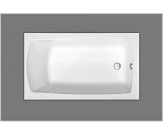 Baignoire acrylique blanc rectangulaire 120 x 70 cm x41 cm