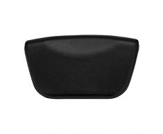 Wei Xi Doux Anti-slipluxurious rembourré en Mousse Oreiller de Bain Spa Jacuzzi Coussin Repose Cou Tête Dos avec ventouses pour Les Moments de détente, Noir
