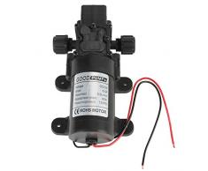 Pompe à membrane, 12V 80W 5.5L / MIN Pompe à eau à membrane Pompe à eau auto-amorçante avec pressostat, pour arroseurs de jardin/douche/bateau/caravane, faible bruit