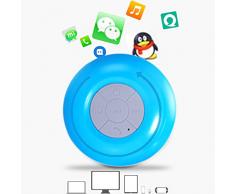 Mini haut-parleur Bluetooth portable FM radio LCD écran mains libres Haut-parleur bluetooth étanche avec construit en haut-parleur de douche micro