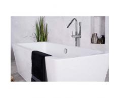 Baignoire îlot design rectangulaire 1755 x 760 mm style moderne en acrylique blanc