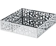 Alessi Msa10 Cactus! Porte-serviettes en Papier de Table avec Bord AjourÃ© en Acier Inoxydable 18/10