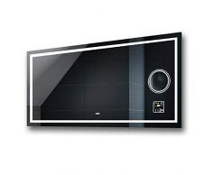 FORAM Moderne Miroir avec LED Illumination Salle de Bain avec Accessoires - sur Mesure - LED Lumineux Miroir avec Éclairage intégré L15