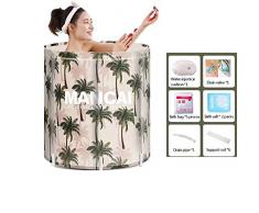 QWER-TYU Simple Pliant Baignoire, Facile à Transporter Adulte indépendant Enfants Tremper Baignoire de Maison Mobile Baignoire, 70 * 65cm,A