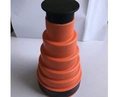 Lumière Haute Pression Puissant Sabot Cannon Drain Dair Blaster Baignoire Évier Drain Plombier Portable Salle De Bains Toilette Brosse Piston - Orange