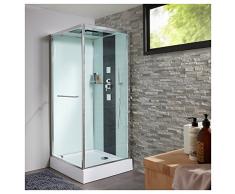 Cabine de douche intégrale carré 90x90 cm