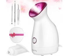 Vapeur Visage Vaporisateur Wolady Sauna Spa Facial Chaude Nano Ionique Visage Steamer Humidificateur Appareil Outils Nettoyage Pores Comedon Ponit Noir Soins Personnels De Peau (Blanc-1)