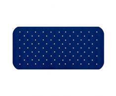 Tapis de fond de bain casa pura® Relax antidérapant bleu foncé | pour douche, 3 tailles | sans PVC/latex, antiglisse | 63x37cm