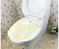 Douperltd Sitz baignoires pour dhémorroïdes Compatible avec la plupart des toilettes Standard et bâtonnet de chevet Chaises percées sans BPA