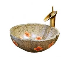 Inconnu Lavabo Ovale ，Céramique Vasque À Poser Lavabo Salle De Bain Lave，Ovale 41X15CM Mains Vasque Evier À Poser(excluant Le Robinet) Lavabo