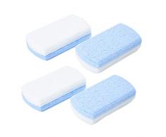 SUPVOX Lot de 4 outils de pédicure en pierre de lave double face pour enlever la peau dure pour les mains et les pieds