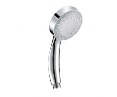 Alicemall Pommeau de Douche Led Douchette Led Pommeau Robinet Baignoire Robinet Led Salle de Bain 7 Couleurs Lumineuse Changeantes Automatique