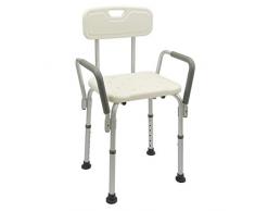 PrimeMatik - Chaise de Douche réglable en Hauteur de laccoudoir pour Les Personnes âgées