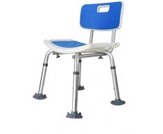 Bain antidérapants tabouret Baignoire chaise for douche personnes âgées et en alliage daluminium Sièges Stool femmes enceintes Tabouret de douche à hauteur réglable Chaise de bain avec grande Anti-Sl
