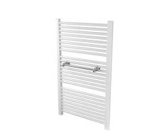 Handy Linear 410 - Porte-Serviette - Ne Trous Plus Les carrelage et ne Pas Utiliser la Colle Parce Que Se Fixe Directement sur Le Ton Radiateur sèche-Serviettes - Blanc - 1 pièce