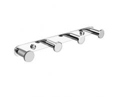 Lolypot 4 Crochet de serviette Crochets pour serviettes Crochet de mur Crochet de manteau Porte-serviettes Crochet Montage Mural de Salle de Bains en Acier Inox chrome Crochets de bains et de cuisine