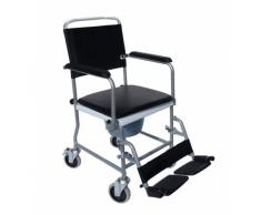 Chaise de toilettes à roulette | Chaise percée pour toilettes | Cadre en acier | Trendmobil