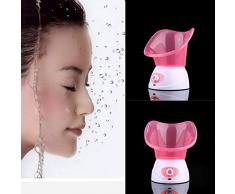 Pudincoco 2015 Nouveau populaire Thermale Faciale Sauna Spa Pulvérisateur Renouvellement de la peau Rafraîchir Brume Vapeur Chaude Voyage Visage À La Vapeur Livraison Gratuite Plug UE (rouge)