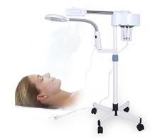 2 en 1 Vapeur Facial, Machine à Vapeur de Sauna du Visage de 5X Grossissante Nettoyage Profond de Peau Humidificateur pour lHydratation et le Soin de Peau