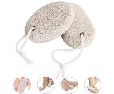 Pinowu Pierre ponce naturelle (2pcs), Outils de pédicure de lave Peau dure Callus Remover pour les pieds et les mains - Exfoliant pour les pieds naturel Exfoliation fichier enlever la peau morte