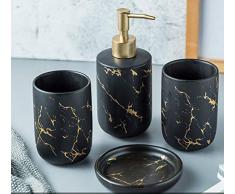 no brand Set daccessoires de Salle de Bain Set de Bain Fashion de Quatre Ensemble Salle de Bain de qualité Magnifiquement imprimé