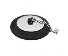TOPBATHY Bouchon de baignoire en acier inoxydable avec chaîne