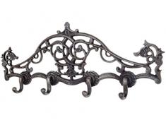 Armoire murale porte-serviettes fer de style wilhelmien brun antique 39cm