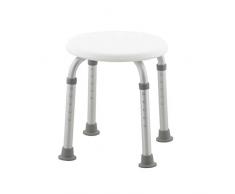 Mobiclinic, Mod. Faro, Chaise de douche, Aide à la douche pour personnes âgées et handicapées, Tabouret de douche réglable en hauteur, Embouts anti-glisse, Lége