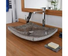 Océan Line Vasque à Poser en marbre Gris, Sailor