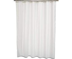 AmazonBasics Rideau de douche en polyester 180 x 180 cm Blanc