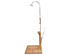 Festnight Douche de Jardin en Bois 75 x 75 x 221 cm