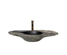 Art chinois bassin de pierre grande taille créatif comptoir bassin salle de bain lavabo évier navire Meubles-lavabos